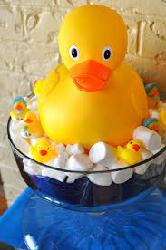 You can buy a pack of squeaky. Pin By Samantha Lombaard On Baby Showers Ducky Baby Showers Baby Shower Duck Boy Baby Shower Centerpieces