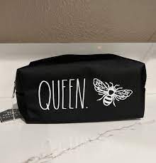 rae dunn queen bee cosmetic bag ebay