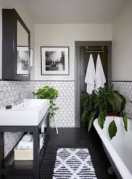 why a classic black and white bathroom