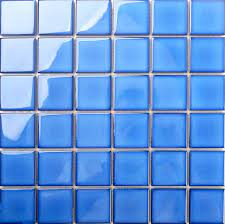 blue crystal glaze ceramic mosaic floor