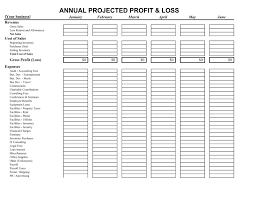 Profit And Loss Statement Template Pdf Microsoft Word Free For