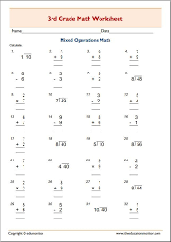 3rd grade math worksheets