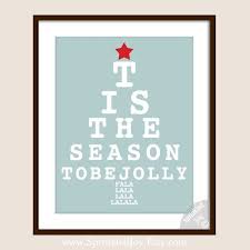 Christmas Eye Chart Tis The Season To Be Jolly Choose