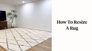 how to cut a rug to resize it