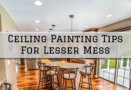 ceiling painting tips for lesser mess