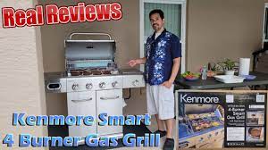 kenmore 4 burner smart gas grill w side
