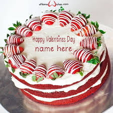 Valentine birthday cake stock photo images. Red Velvet Valentine Cake Name Edit Enamewishes