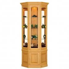 solid hardwood curio cabinets country