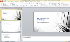 Free Business Strategy Template For Powerpoint 2013 1