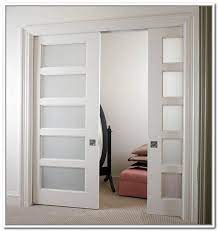 French Doors Interior Frosted Glass