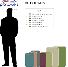 Size Comparison Charts Pro Towels