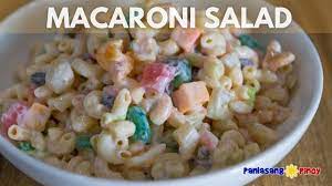 sweet macaroni salad panlasang pinoy