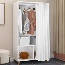 They are made from high quality wood and leather and come with cabinet doors with optional drawers and can fit along any wall of your bedroom. Amazon Com Bedroom Armoires White Bedroom Armoires Bedroom Furniture Home Kitchen