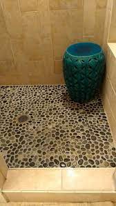 how to install a pebble shower floor