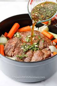 Pour over beef broth and worcestershire. Perfect Pot Roast So Tender Flavorful Spend With Pennies