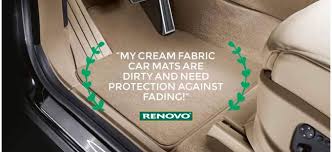 my cream fabric car mats are dirty and