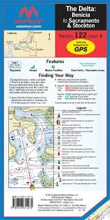 The Delta Benicia To Sacramento Stockton Waterproof Chart By Maptech Wpc122