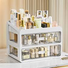 clear pastic beauty cosmetic organiser