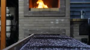 Dof Fire In The Outdoor Fireplace