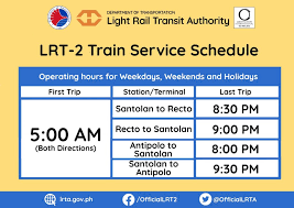 lrt 2 train operating schedule