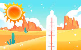 夏のキャラクター熱中症、高温警報、暑い夏の日、ベクターイラストで暑すぎるのイラスト素材・ベクター Image 187989927