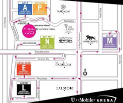 t mobile arena parking fee map 2023