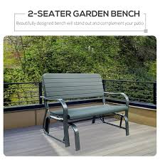 Outsunny Garden Double Glider Bench