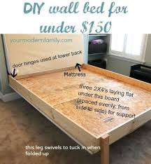 Diy Murphy Bed For Under 150 Built In