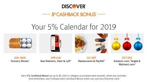 The discover student card apr is 0% for 6 months on purchases and 10.99% for 6 months on balance transfers. Discover Is Making Big Changes To Its 2019 Cash Back Bonus Calendar Clark Howard
