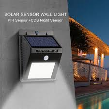 Dw Solar Power Led Motion Sensor Wall