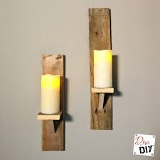 Diy Candle Holders From Pallet Wood