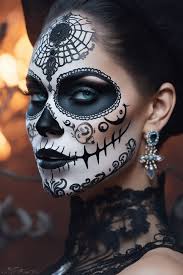 adorned with day of the dead makeup