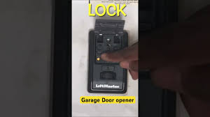how to lock out garage door openers