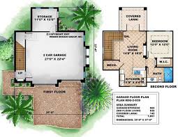 2 Story House Floor Plan With 2 Car Garage