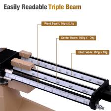 triple beam mechanical balance scale