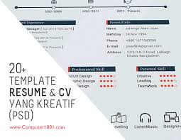 Download surat lamaran kerja doc / docx. Download Gratis 20 Template Resume Dan Cv Yang Kreatif Psd Computer 1001