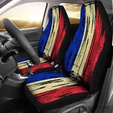 France Grunge Flag Car Seat Cover