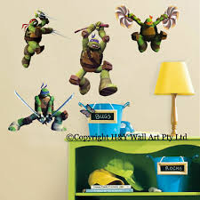 3d tmnt ninja turtles cartoon full wall
