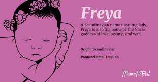 freya name meaning origin pority