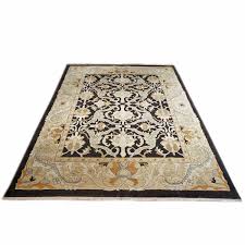 8x10 tan black handmade area rug 9902743