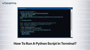 how to run a python script in terminal