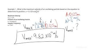 How To Calculate The Maximum Velocity