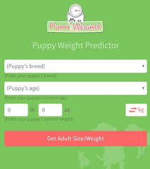 Puppy Weights Calculator Puppy Growth Chart Dog Weight