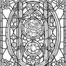 Stained Glass Windows Coloring Page