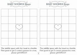Baby Shower Bingo Template 30 Elegant Baby Shower Bingo Template