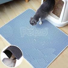 double layer cat litter trapped mat