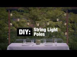 diy string light poles you