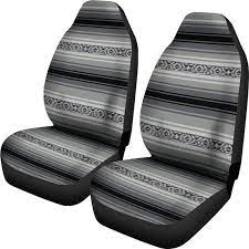 Car Seat Covers Mexican Blanket Gray