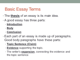 Parts of an Essay SlidePlayer Some tips from University of the District Columbia  on writing introduction   body  and conclusion to a literary essay  