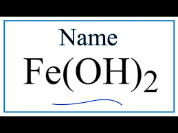 how to write the name for fe oh 2 you